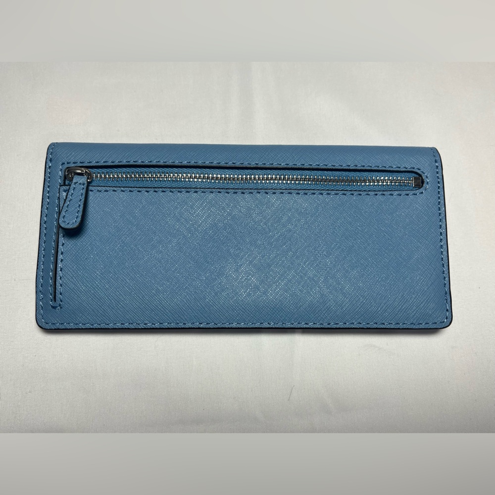 Michael Kors Sky Blue Clutch Wallet - Picture 2 of 9
